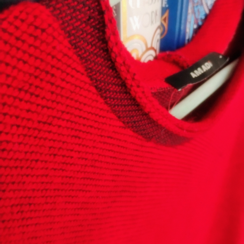 Amadi Contrast Knit Sweater Dress - Picture 2 of 5